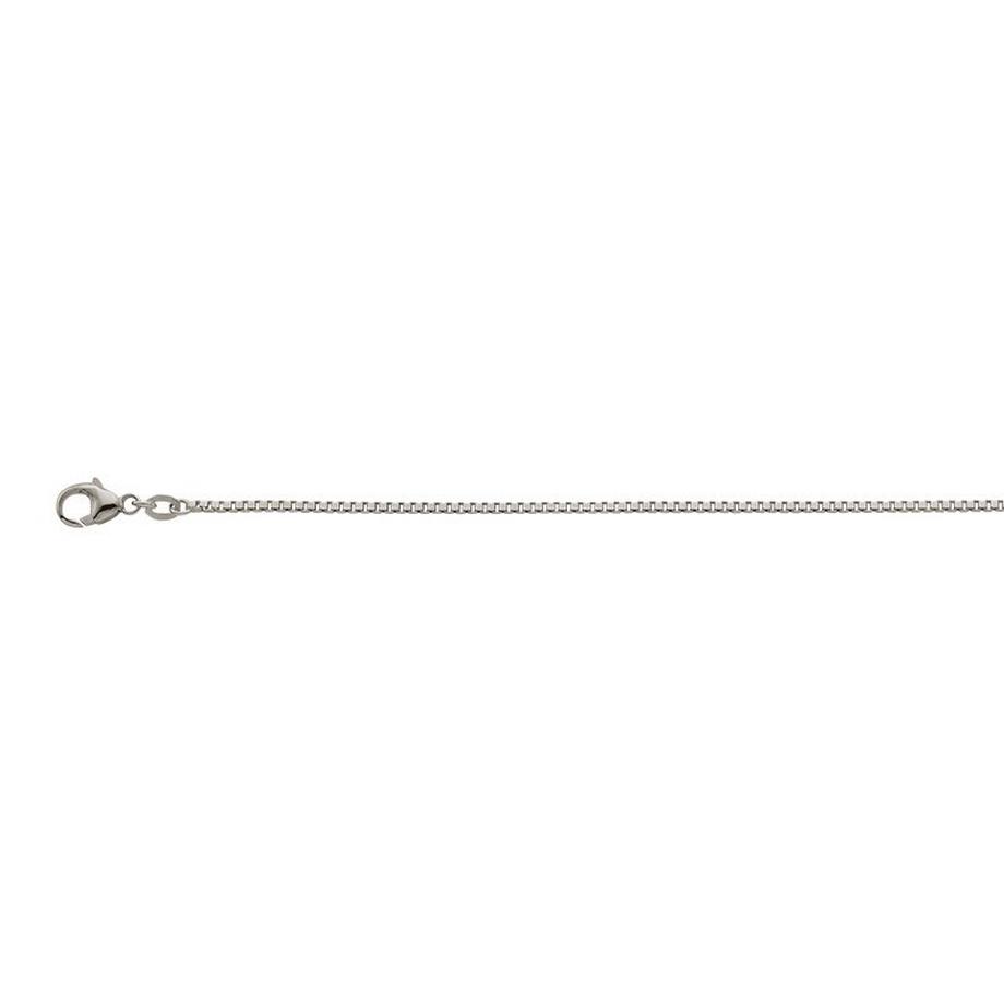 Collier en or blanc chaine vénitienne 750, 1,4mm, 40cm