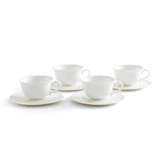 La Redoute Intérieurs Lot de 4 tasses à thé et sous-tasses  