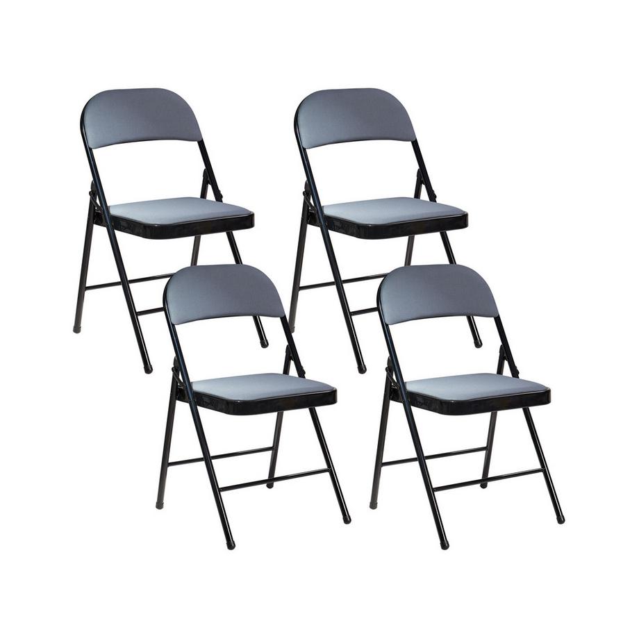 Lot de 4 chaises pliantes en Tissu maillé  SPARKS