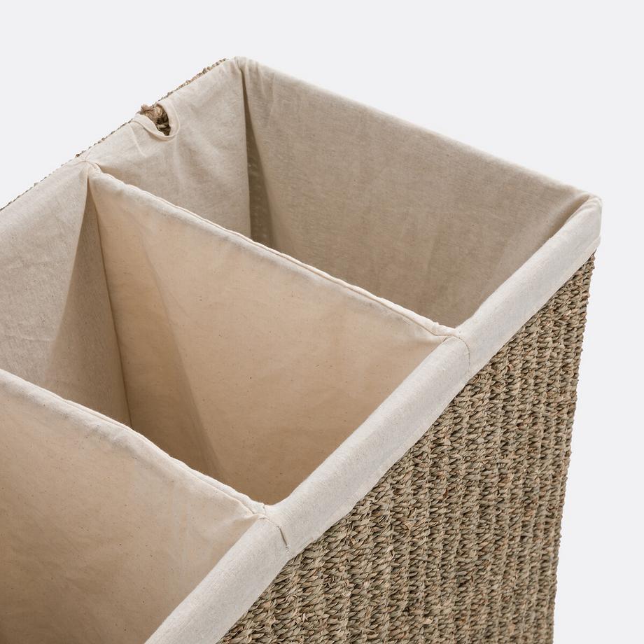 La Redoute Intérieurs Panier à linge triple compartiments  