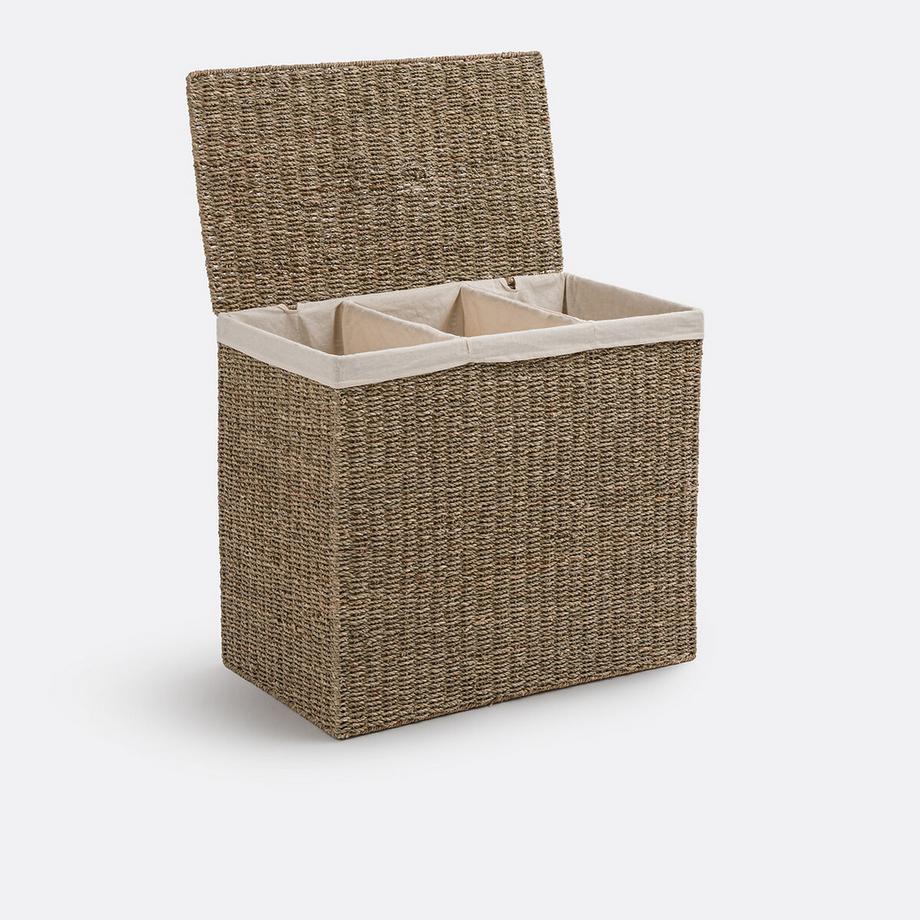 La Redoute Intérieurs Panier à linge triple compartiments  