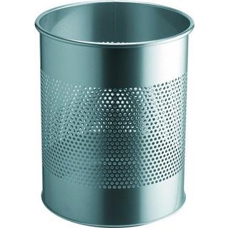 DURABLE DURABLE Papierkorb rund 15L/P165mm 331023 silber, Stahl 315x260mm  