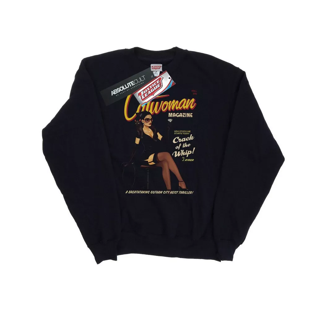 DC COMICS - Sweatshirt, für Damen, Schwarz, Größe S