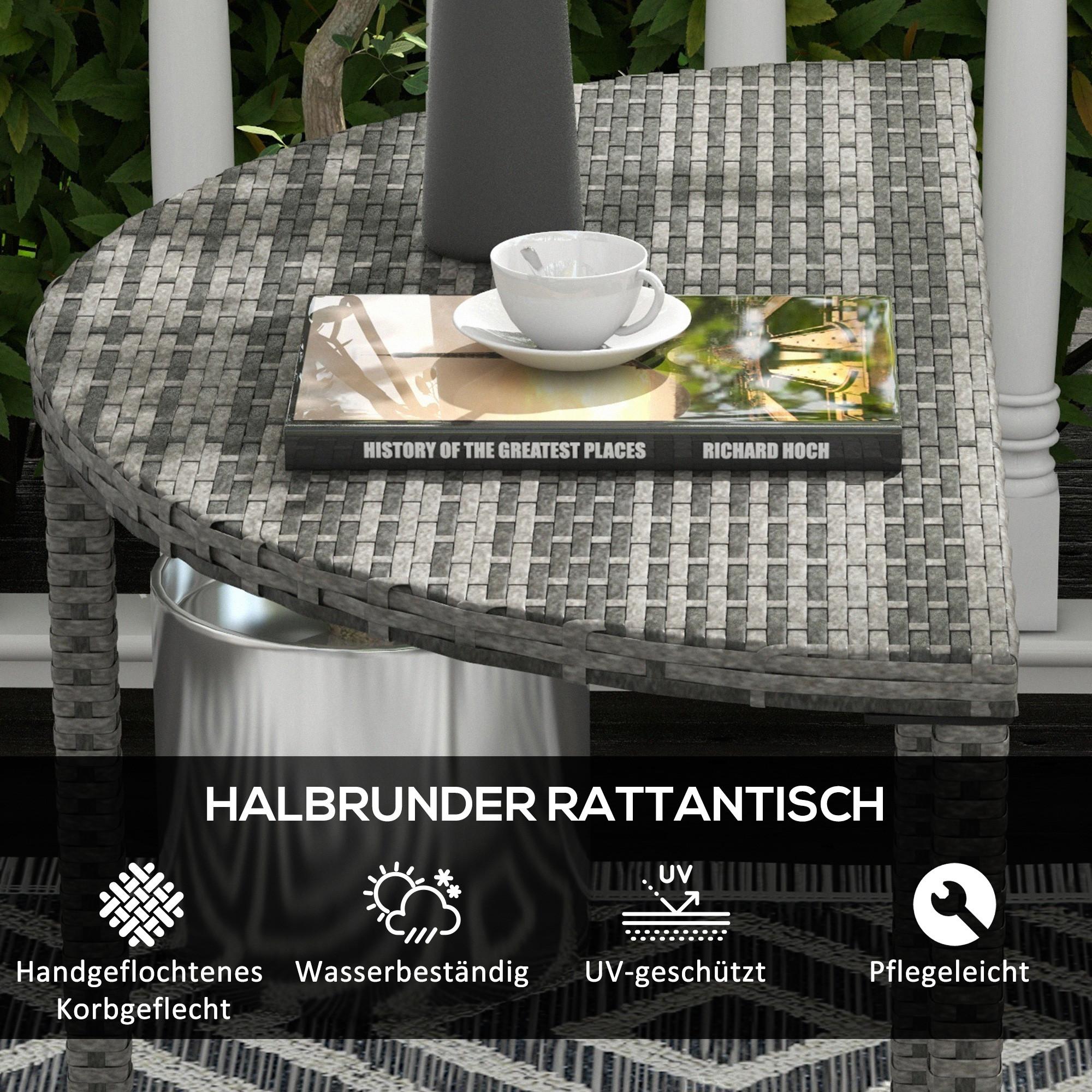 Outsunny Table de balcon  