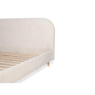 Vente-unique Letto Tessuto Effetto Bouclette à‰cru SANTADI  