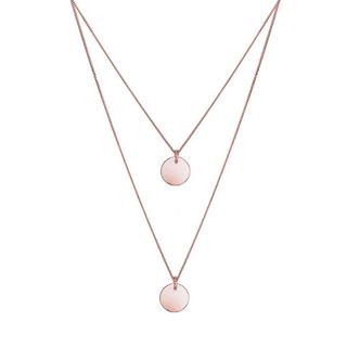 Elli  Halskette Layer Plättchen Anhänger 