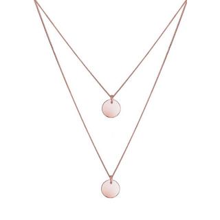 Elli  Halskette Layer Plättchen Anhänger 