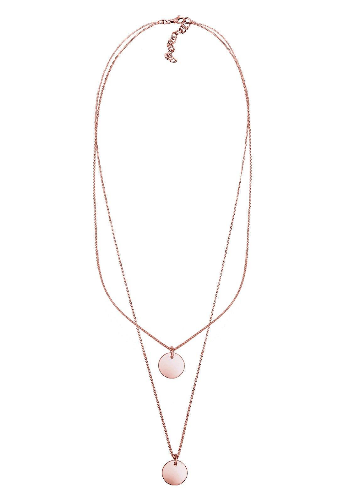 Elli  Collier Layer Pendentif Plaquettes 