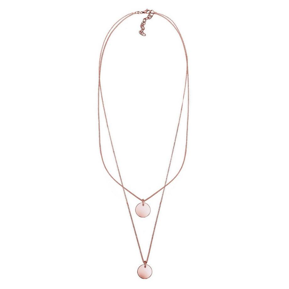 Elli  Halskette Layer Plättchen Anhänger 