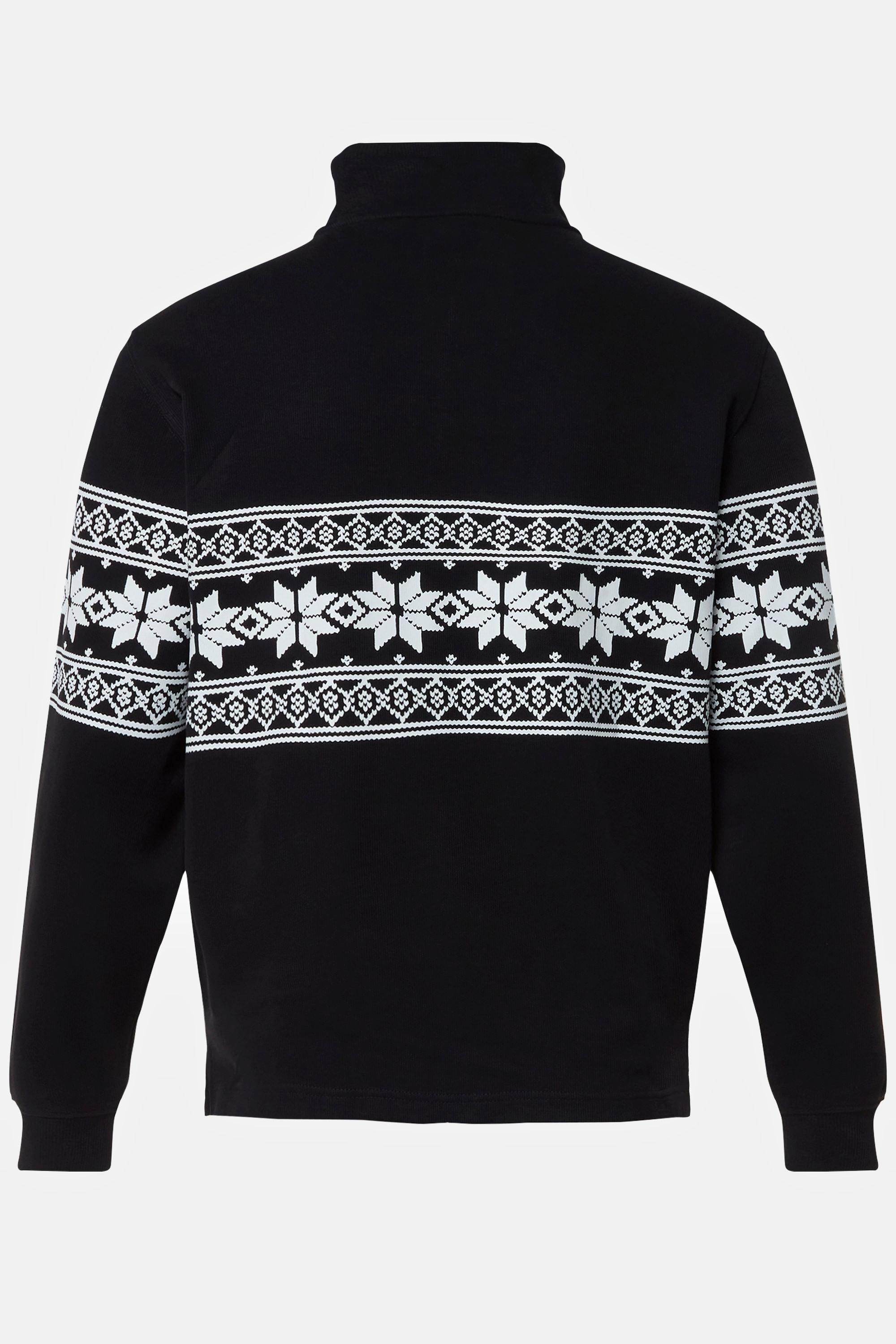 JP1880 Sweat Stehkragen Zipper Norwegermuster  