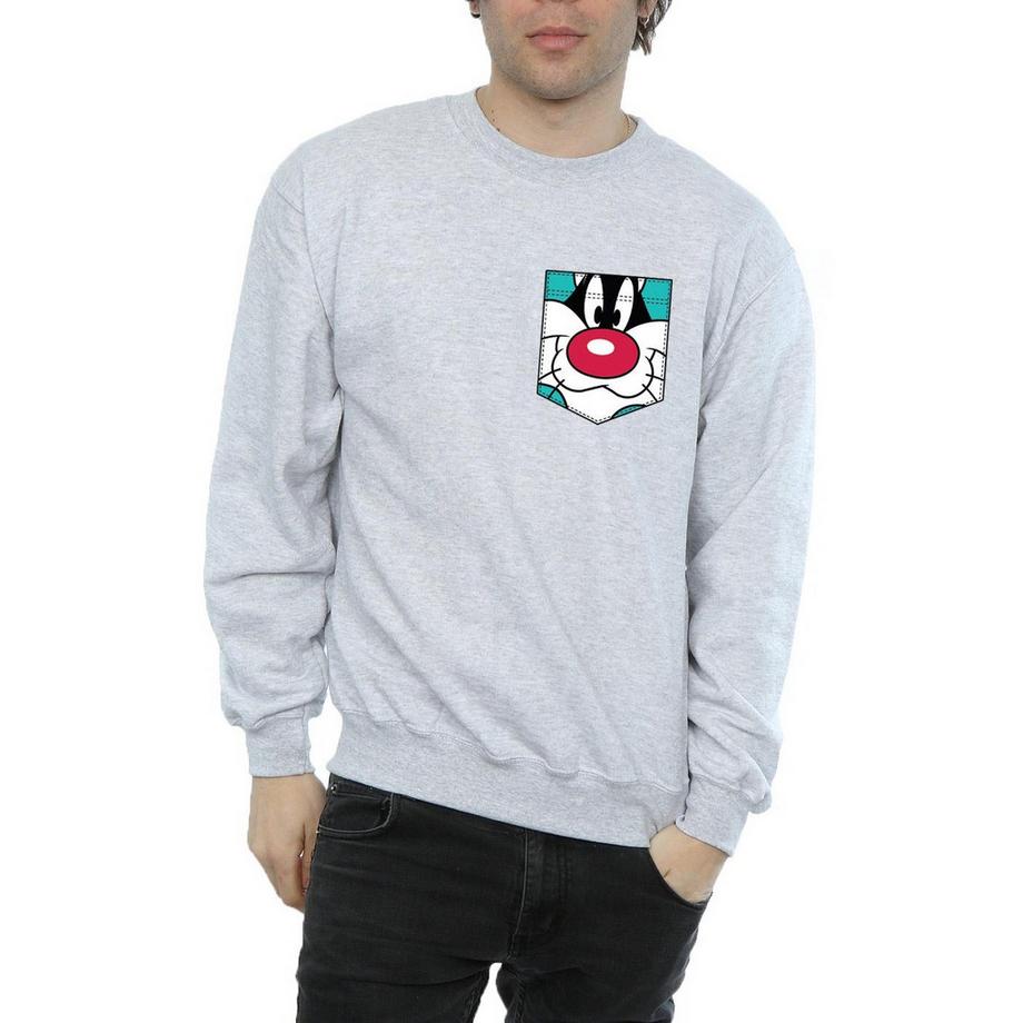 LOONEY TUNES Sylvester the Cat Pocket Sweatshirt  