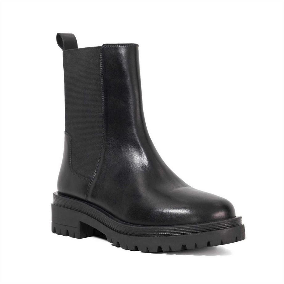 Dune London Stivali Chelsea in Pelle con Tacco Spesso  