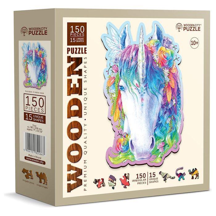 WOODEN.CITY  Puzzle Stylish Unicorn M (150Teile) 