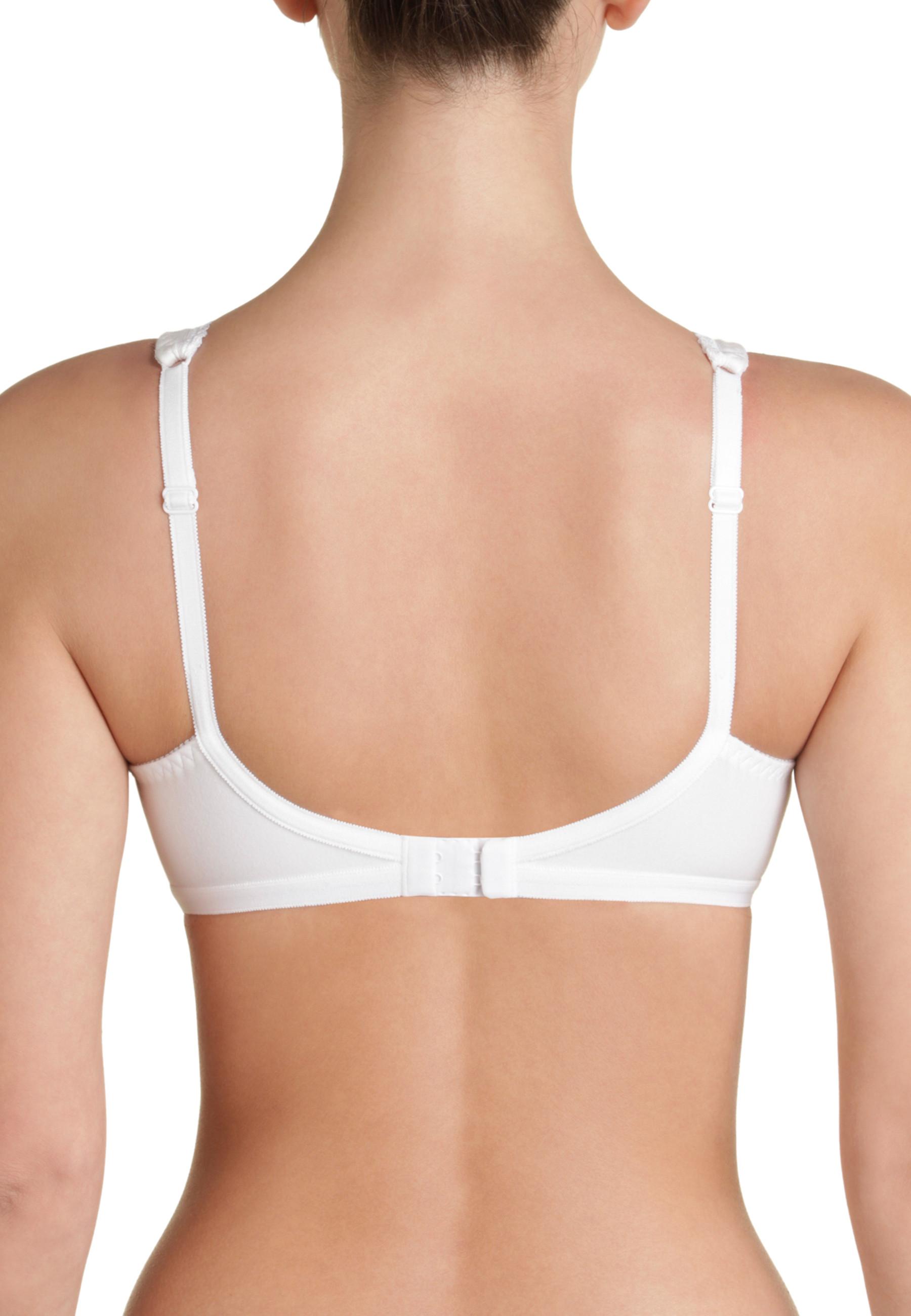 Damart  Lot de 2 soutiens-gorge sans armatures coeur croisé ajouré de Playtex 