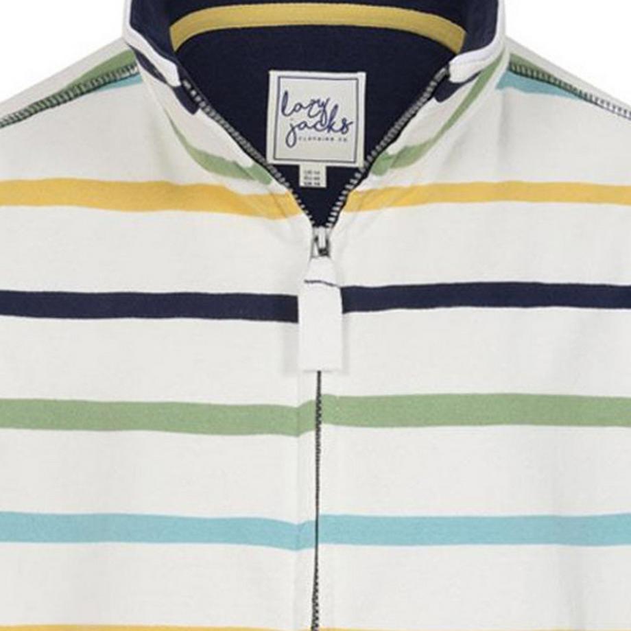 Lazy Jacks Gestreifte Jacke mit durchgehendem Reissverschluss  