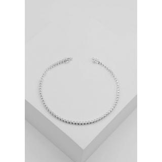 MUAU Schmuck  Bracelet en or blanc 750 diamants 0,82ct. Réglage de la lunette de 19 cm 