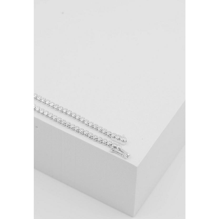 MUAU Schmuck  Bracelet Weissgold 750 Brillanten 0.82ct. 17cm Zargenfassung 