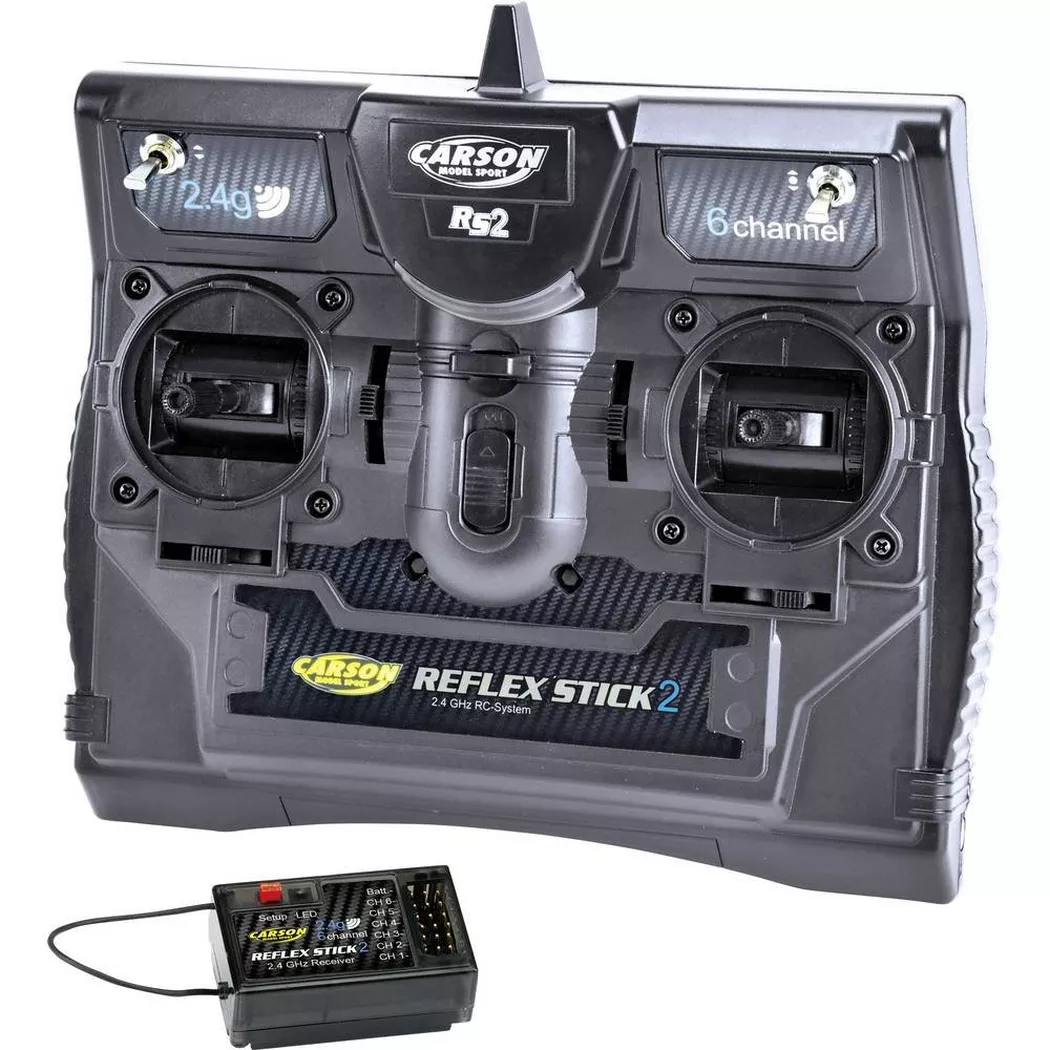 Carson Modellsport -  Reflex Stick II Radiocomando 2,4 GHz Numero canali: 6 incl. ricevitore