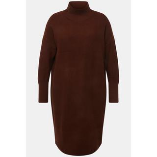 Ulla Popken  Strickkleid, Oversized, Stehkragen, Langarm, Midikleid 