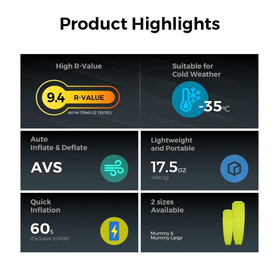 Flextail  TINY AVS R09 Mummy Schlafmatte 