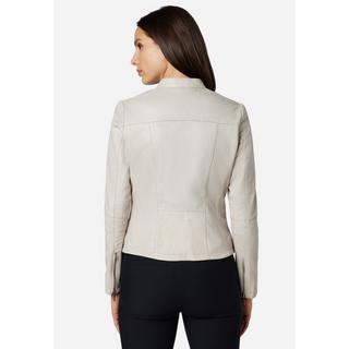 RICANO  Veste en cuir s Abigale, style classique en cuir d'agneau ultra doux 