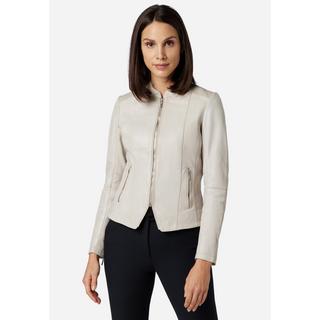 RICANO  Veste en cuir s Abigale, style classique en cuir d'agneau ultra doux 