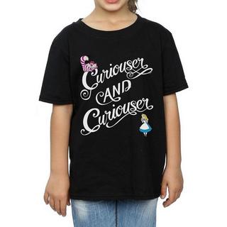 Alice in Wonderland  Tshirt CURIOUSER AND CURIOUSER 