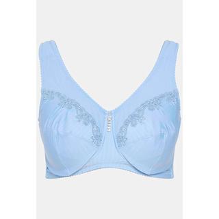 Ulla Popken Reggiseno sostenitivo senza ferretto con ciondolo di strass e coppa C - G  