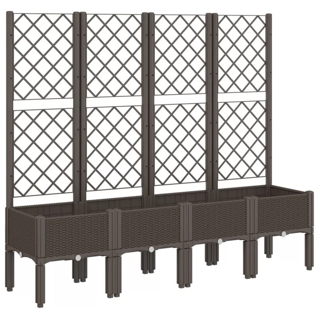 VidaXL - Jardinière polypropylène, One Size, Marron