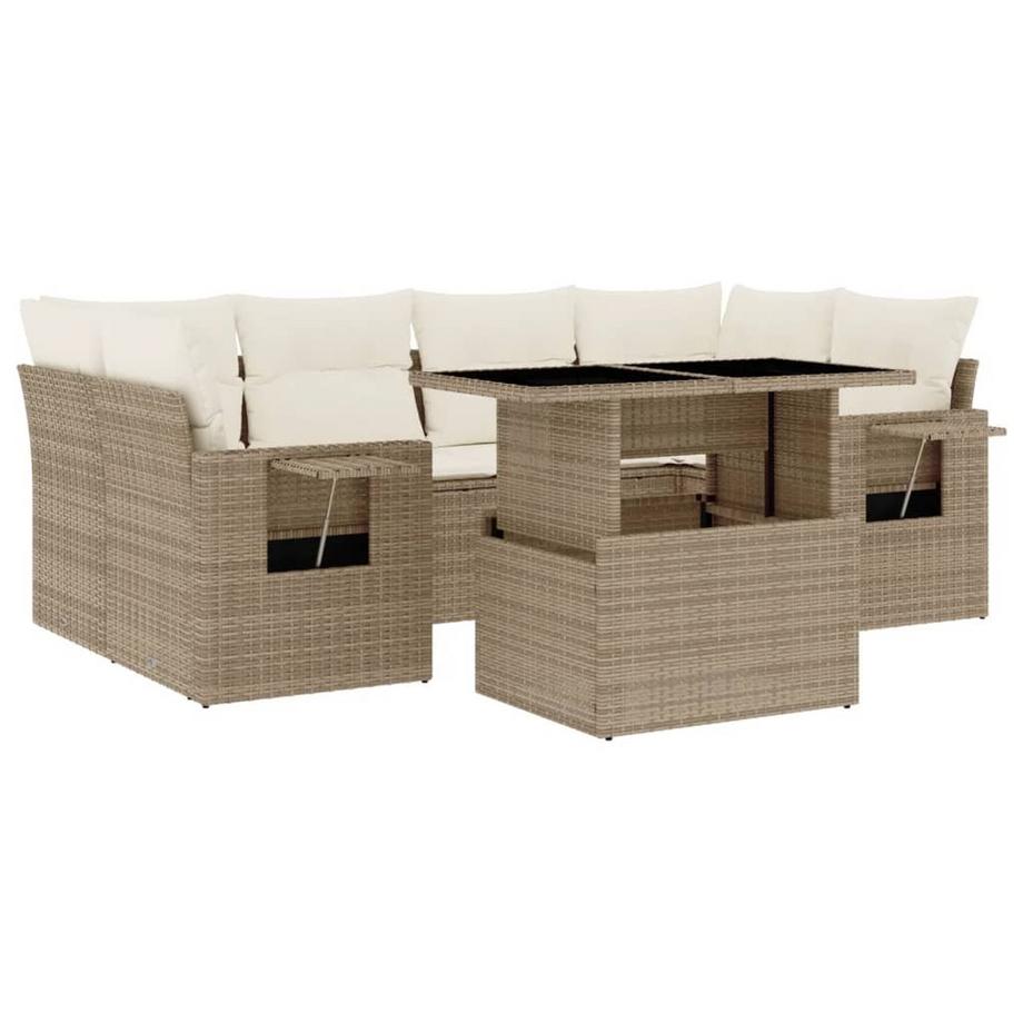 set divano da giardino Polirattan
