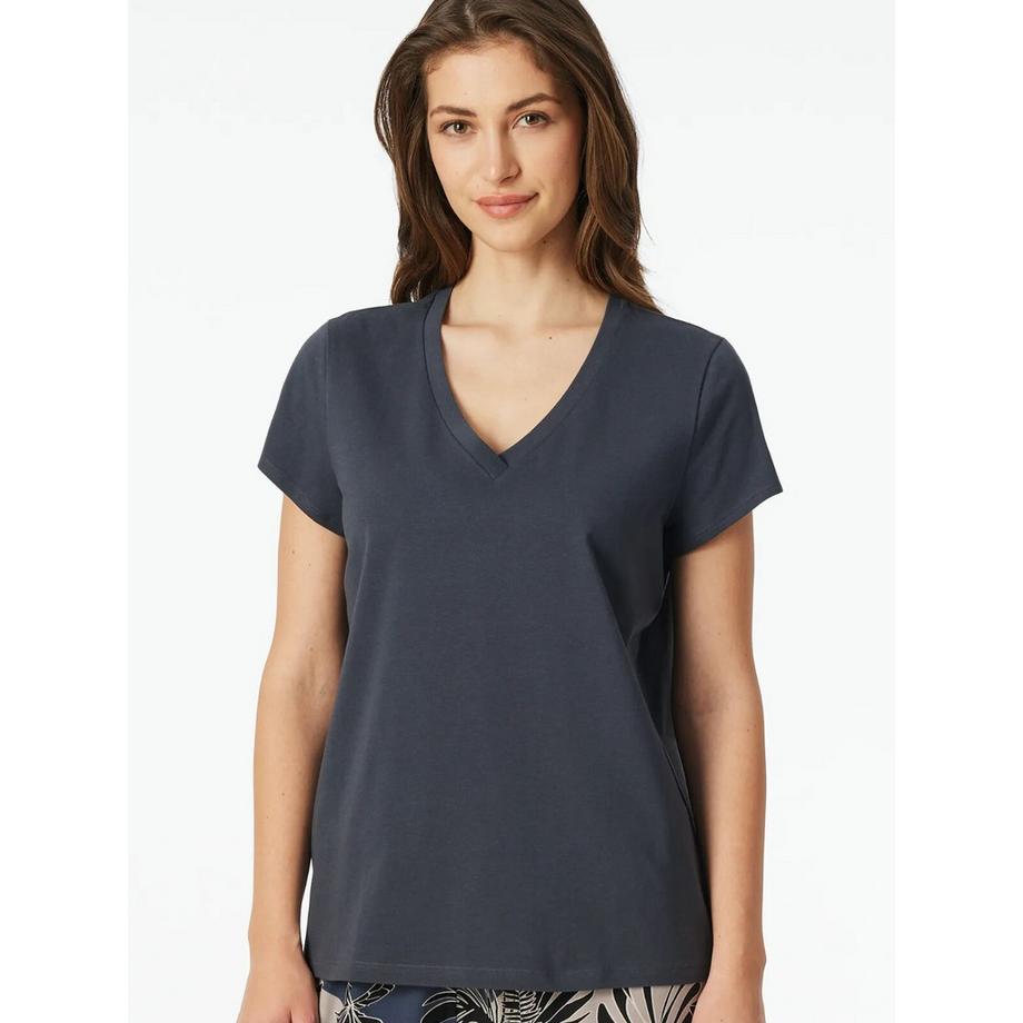 Schiesser Maglia in cotone collo a V  