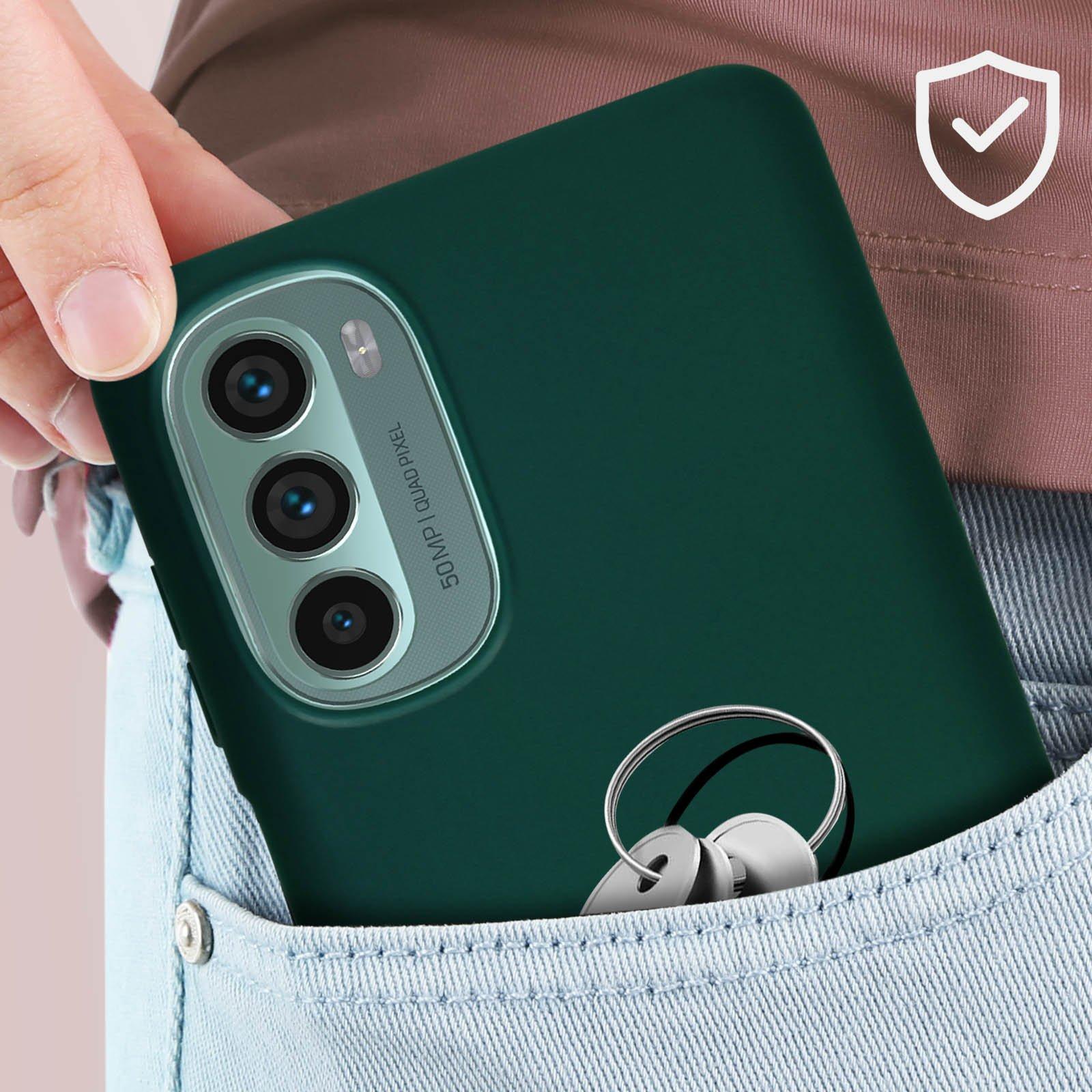 Avizar  Motorola Moto G62 5G Gelhülle Dunkelgrün 