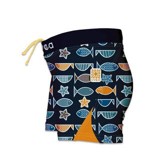 Uvea  Kinder UPF 50+ Badehose Sydney big fish navy 