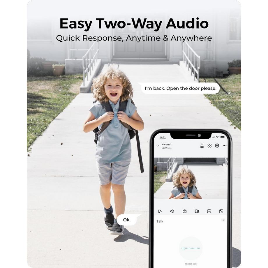 Reolink  Reolink Argus B310 Super HD Kamera + Solar & 64GB 