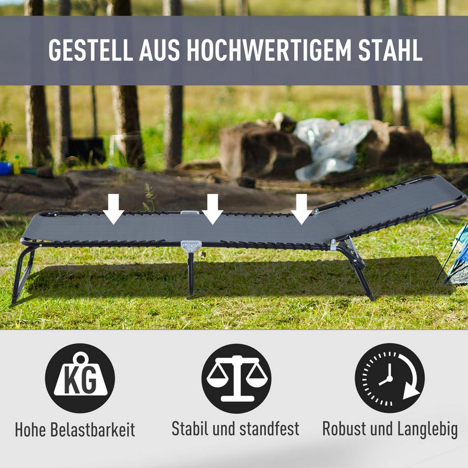 Outsunny Chaise longue pliante  