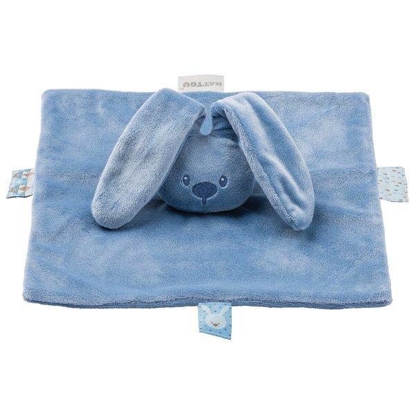 Image of NATTOU kleines Kuscheltuch blau - ONE SIZE