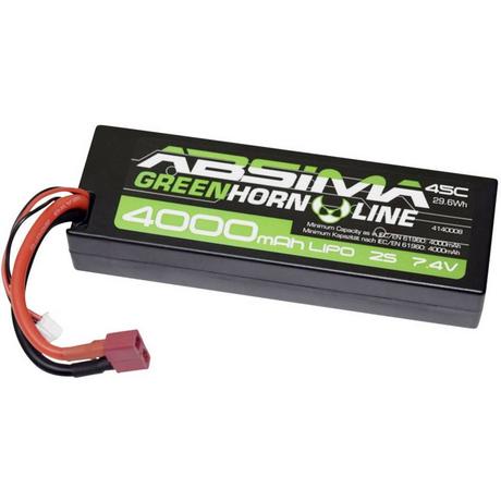 Absima  Batterie LiPo à coque rigide 7.4 V 4000 mAh 
