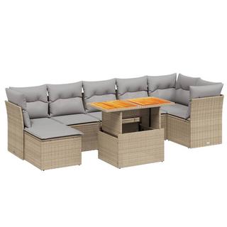 VidaXL set divano da giardino Polirattan  