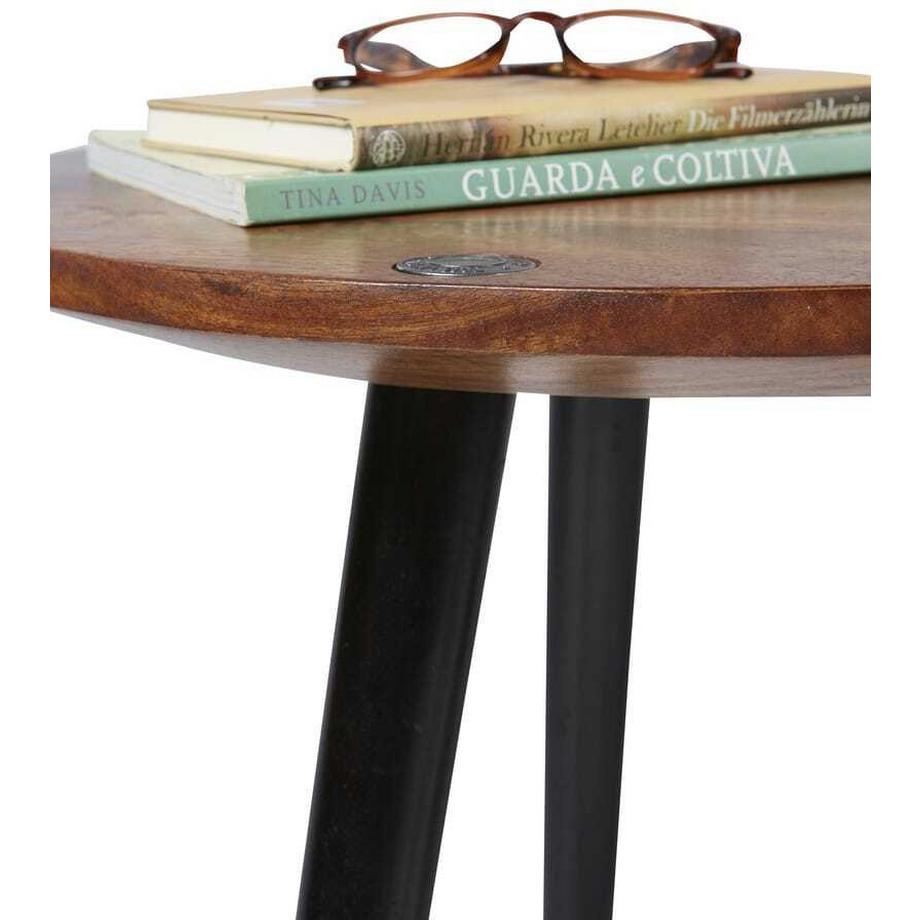 mutoni Table d'appoint Piccard ronde 50 foncé  