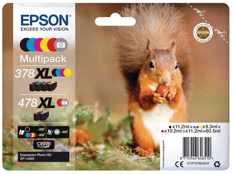 Image of EPSON EPSON Multipack Tinte 478XL 6-color T379D40 XP-15000 - ONE SIZE