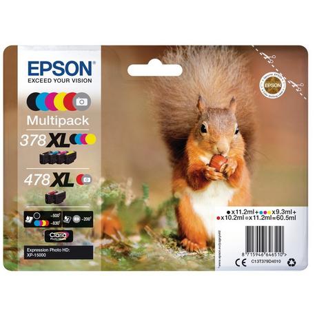 EPSON  Multipack Claria Photo HD T 378/478 XL (6 Farben)   T 379D 