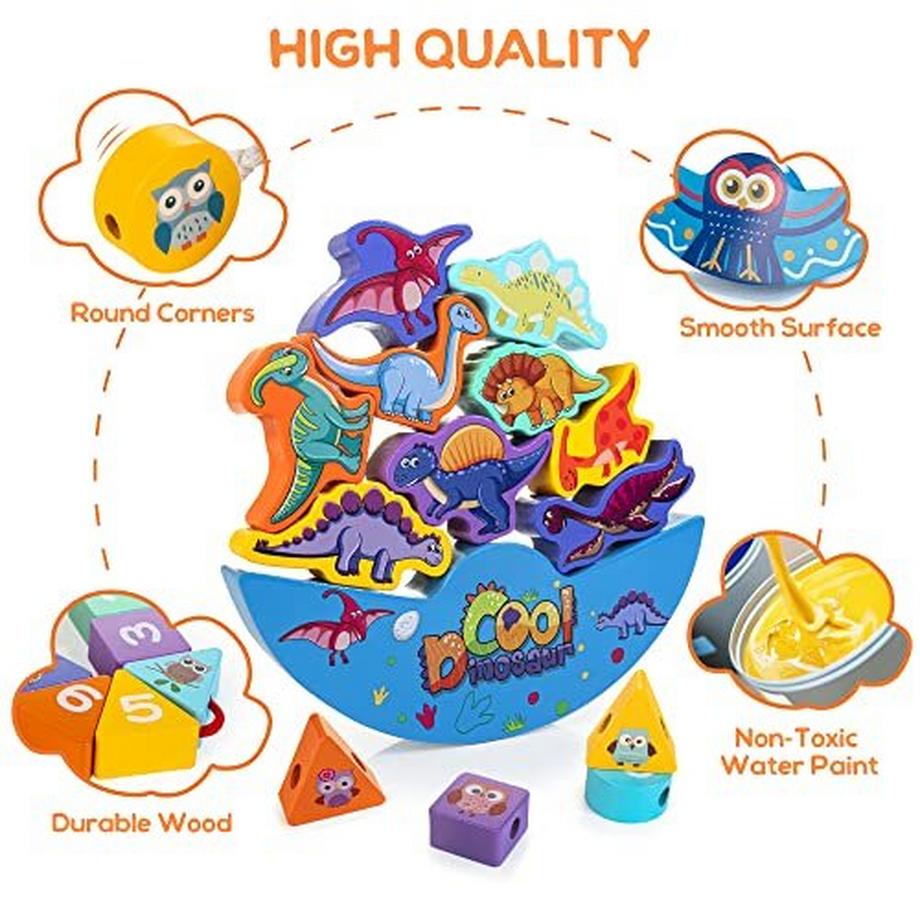 Activity-board  Balance Holzbauklötze Bauklötze 