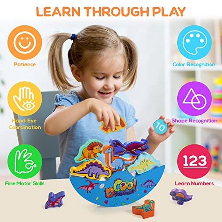 Activity-board  Balance Holzbauklötze Bauklötze 