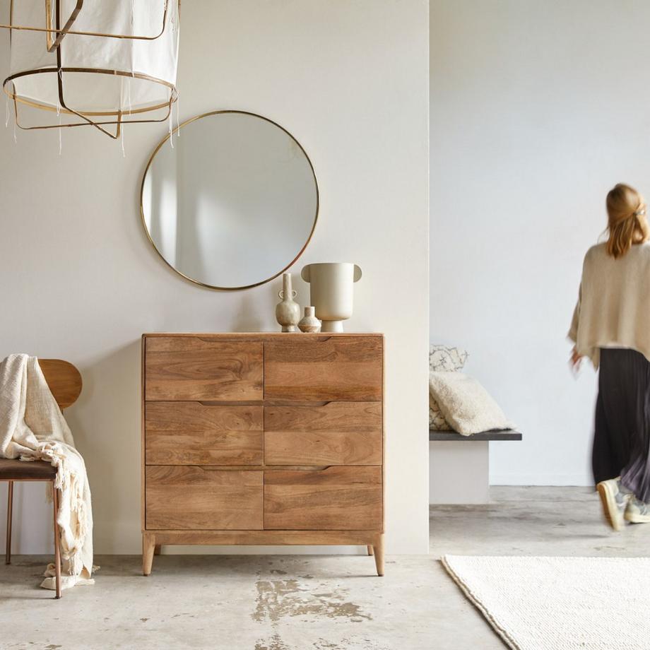 Tikamoon Commode en manguier massif Gabrielle  