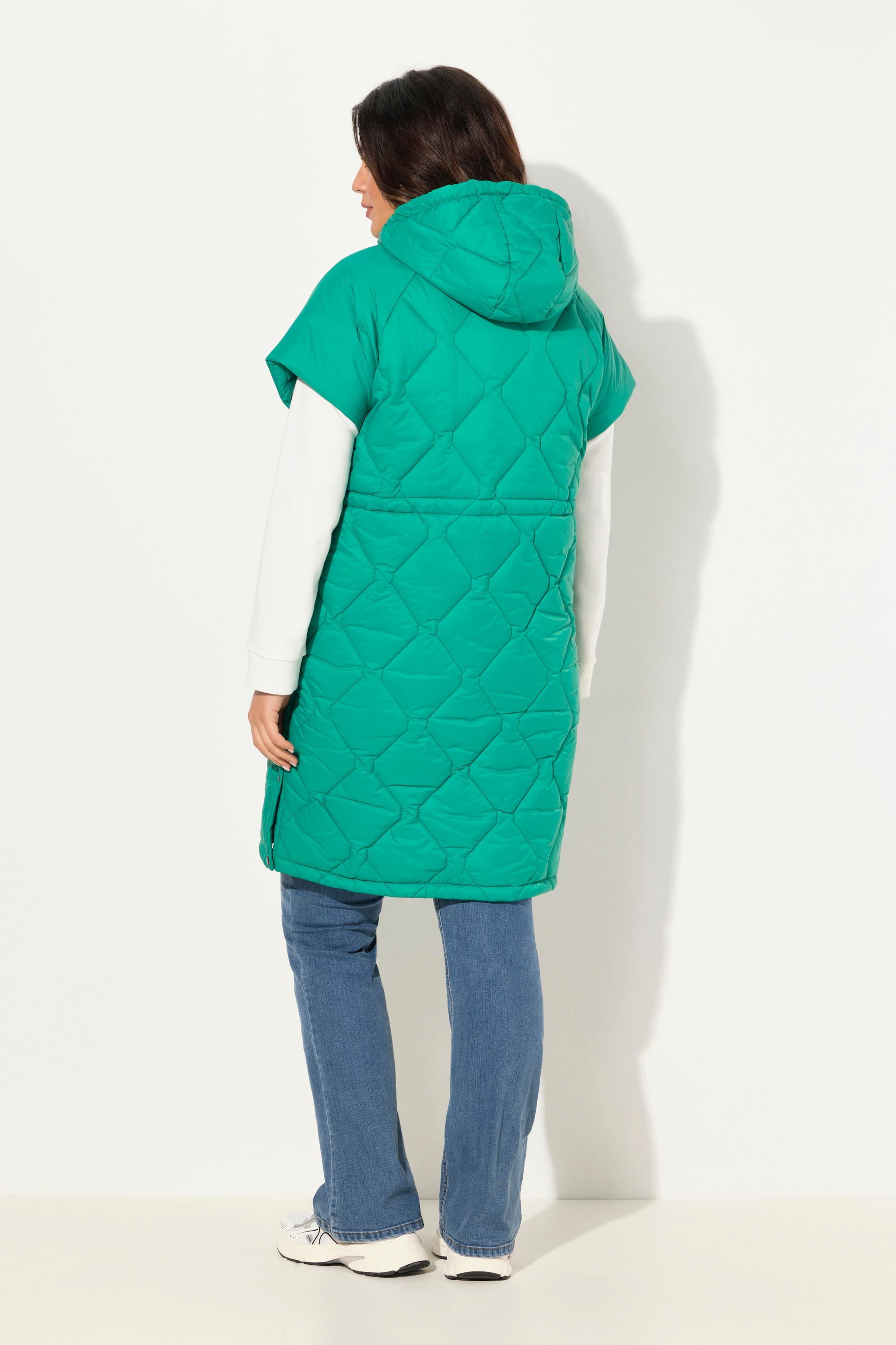 Ulla Popken HYPRAR Steppweste Tunnelzug Zwei Wege Zipper  