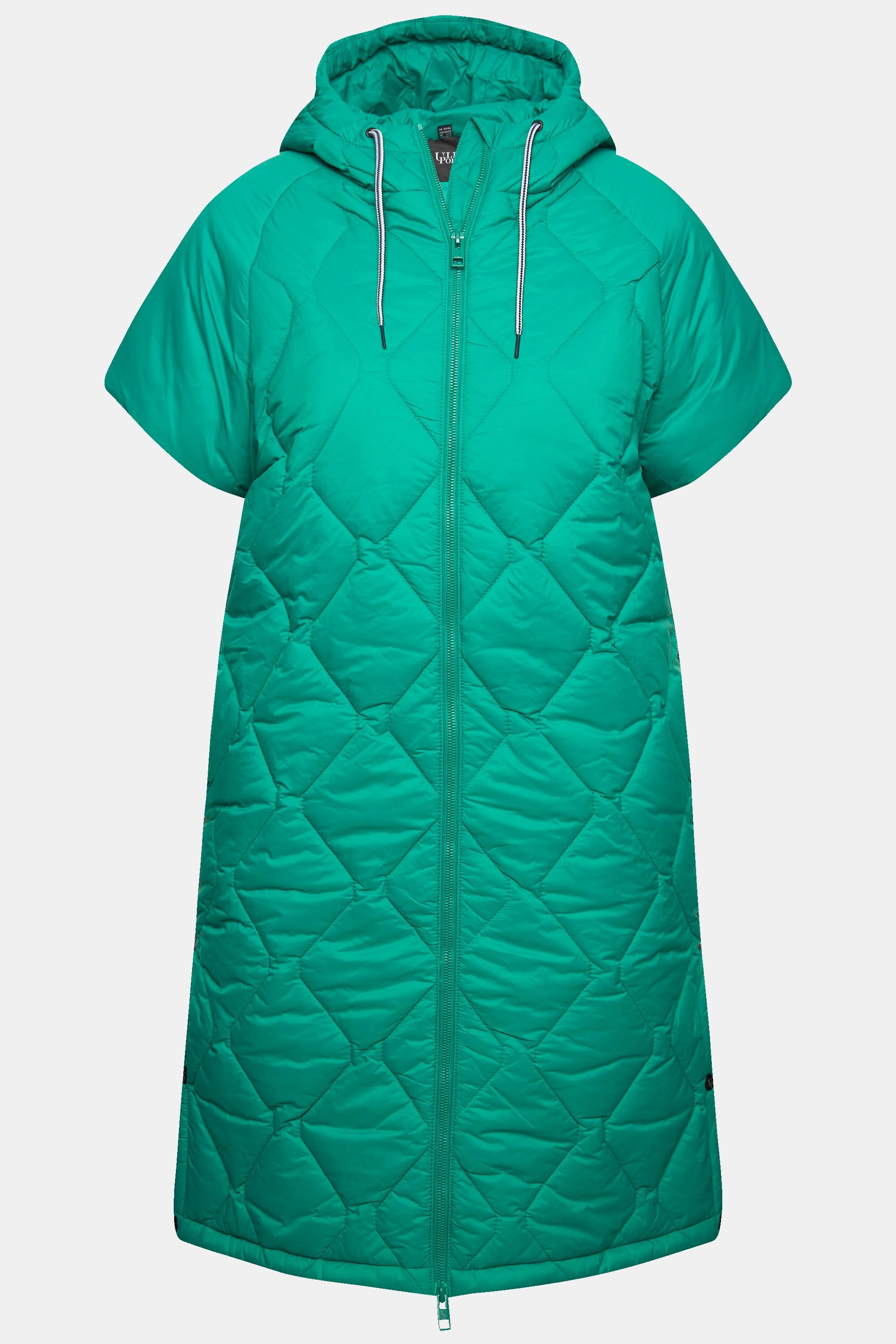 Ulla Popken HYPRAR Gilet Trapuntato Coulisse Cerniera a Doppio Cursore  