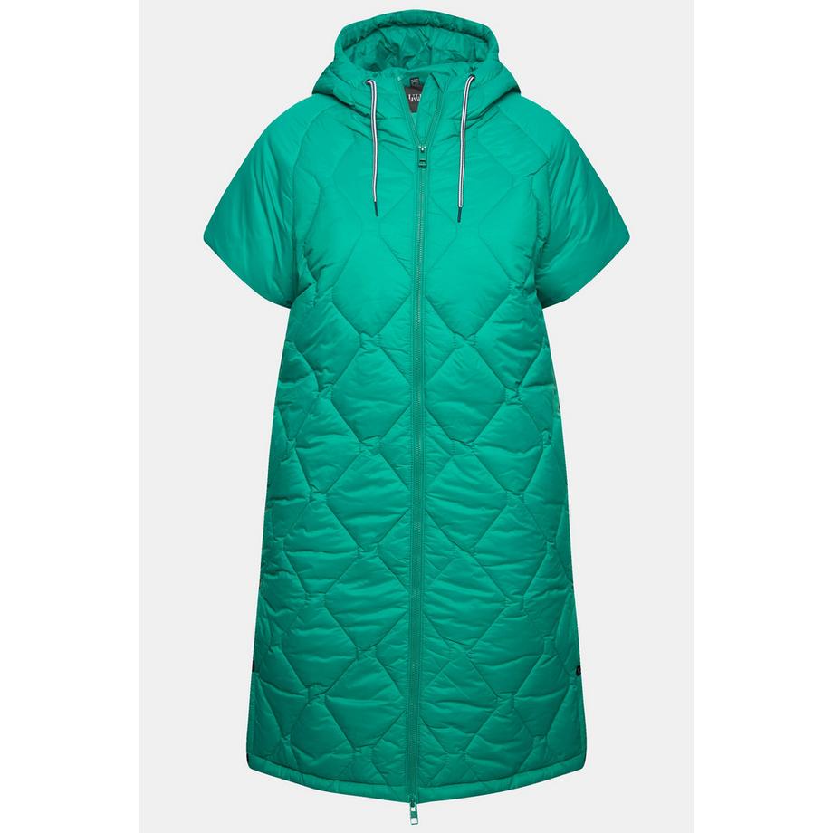 Ulla Popken Gilet Matelassé Cordon Coulissant Fermeture Éclair Double Sens  