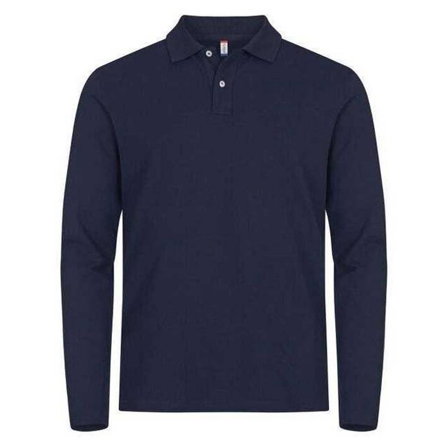 Premium Maglietta Polo Elasticizzato Manica Lunga