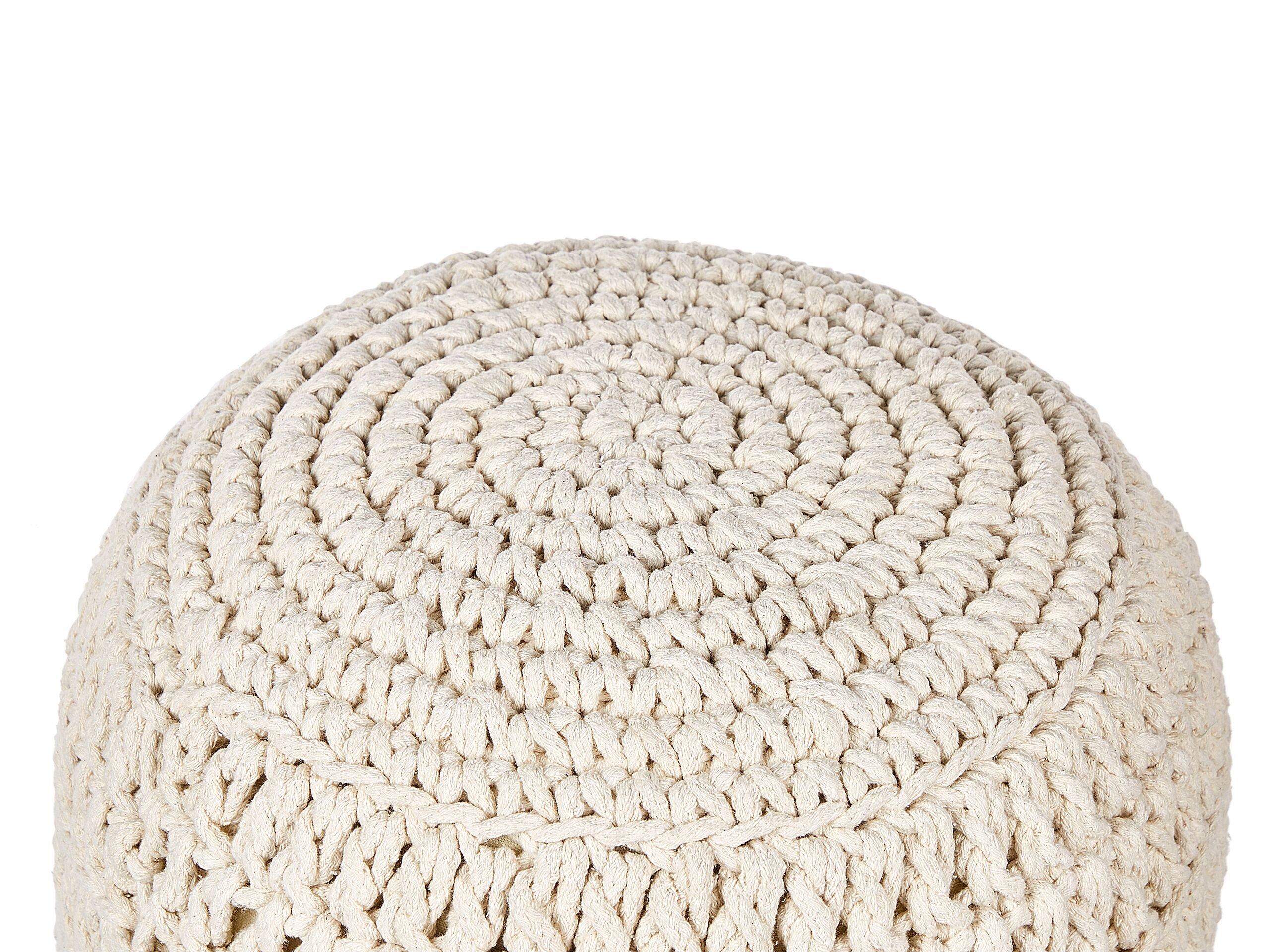 Beliani Pouf aus Baumwolle Boho ARPATU  