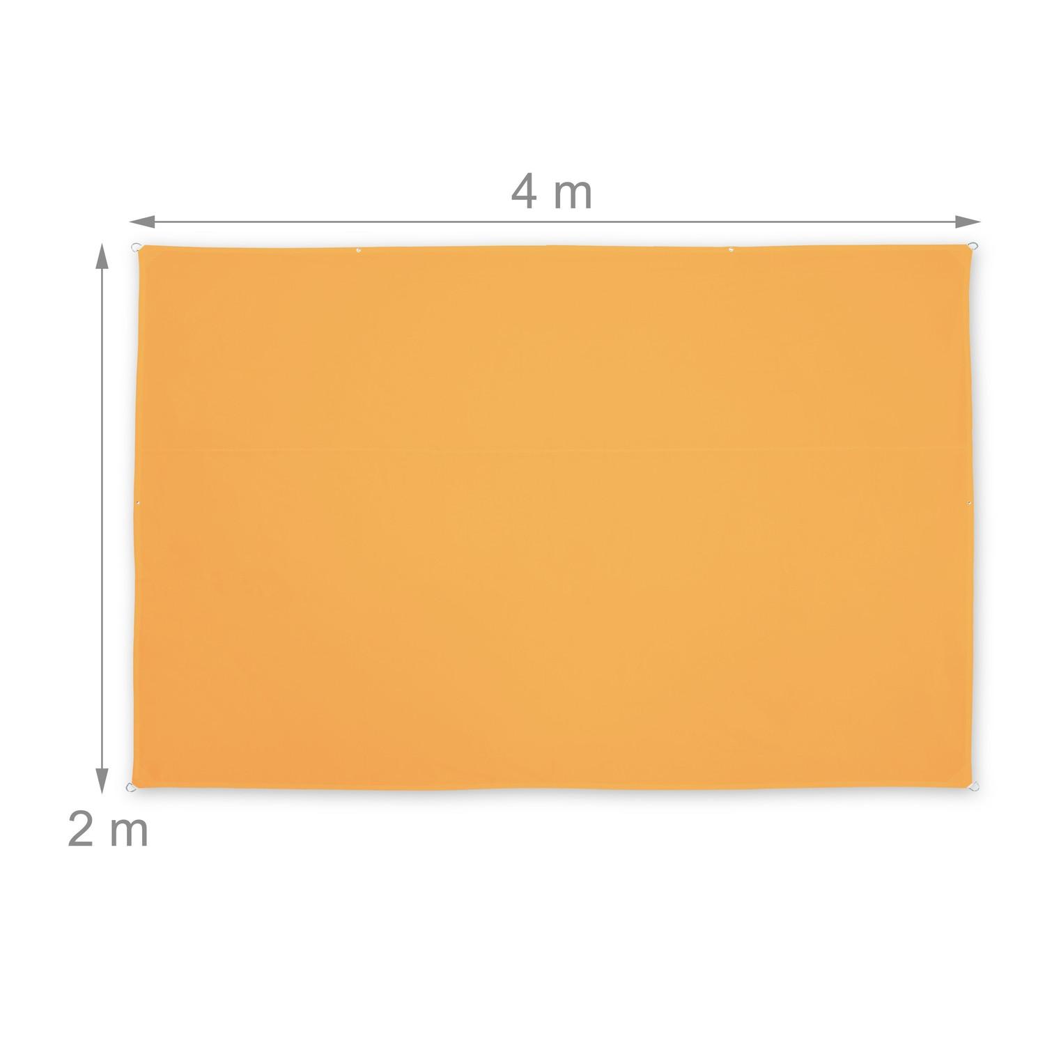 B2X Voile d'ombrage rectangulaire jaune  